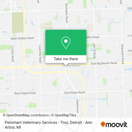 Petsmart Veterinary Services - Troy map