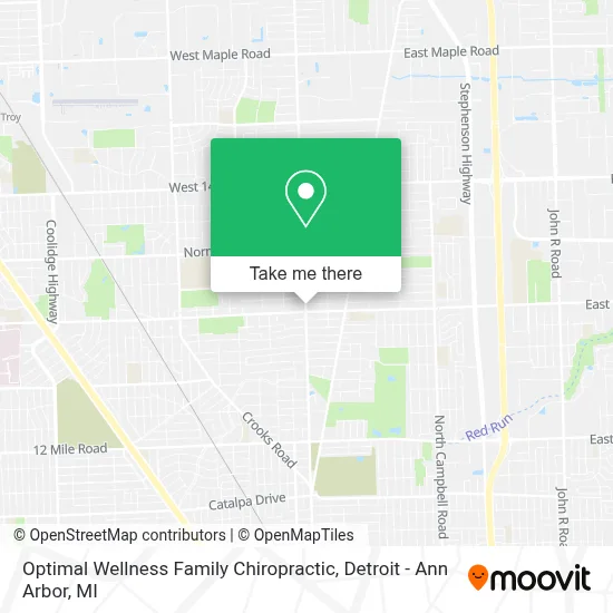 Optimal Wellness Family Chiropractic map
