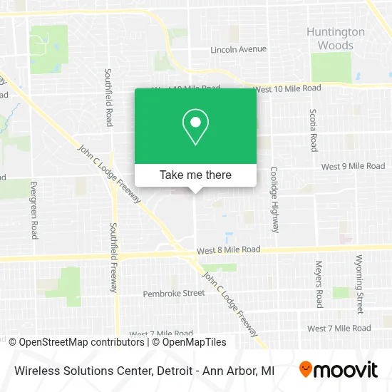 Wireless Solutions Center map