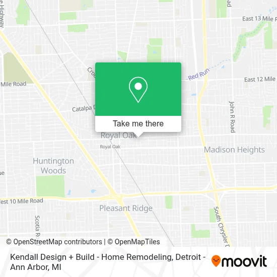 Kendall Design + Build - Home Remodeling map