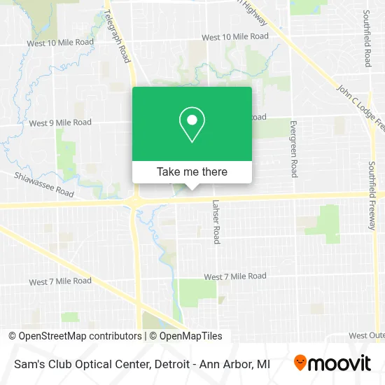 Sam's Club Optical Center map