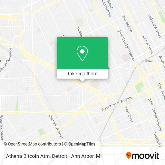 Athena Bitcoin Atm map