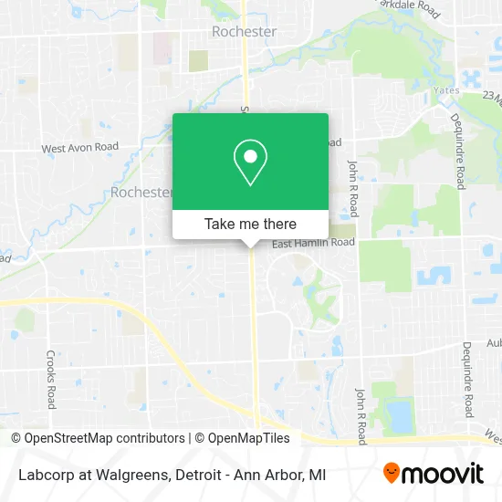 Labcorp at Walgreens map