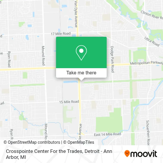 Crosspointe Center For the Trades map