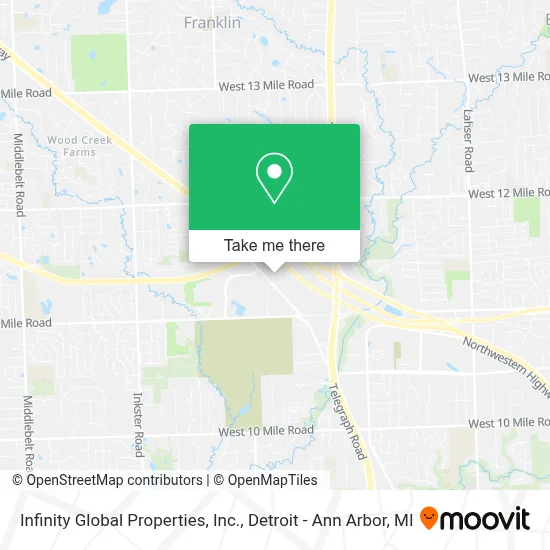 Infinity Global Properties, Inc. map
