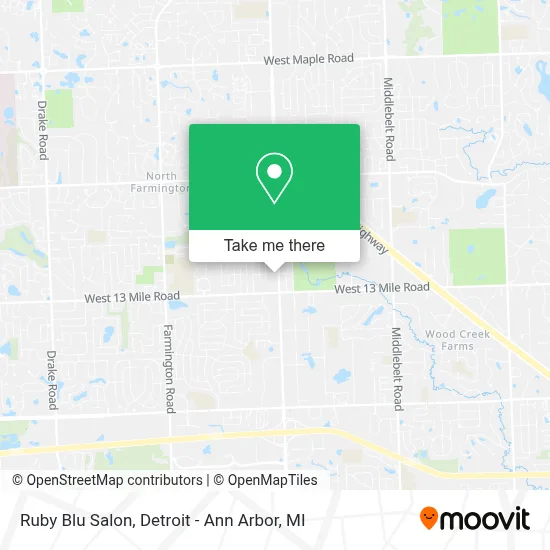 Ruby Blu Salon map