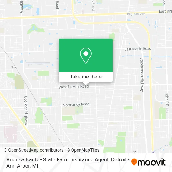 Andrew Baetz - State Farm Insurance Agent map