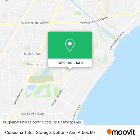 Cubesmart Self Storage map