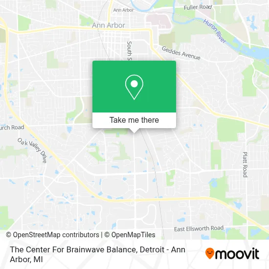 The Center For Brainwave Balance map