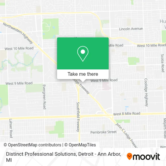 Distinct Professional Solutions map