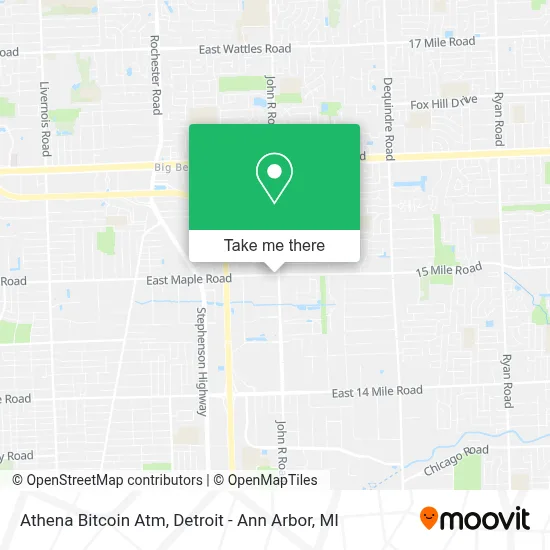 Athena Bitcoin Atm map