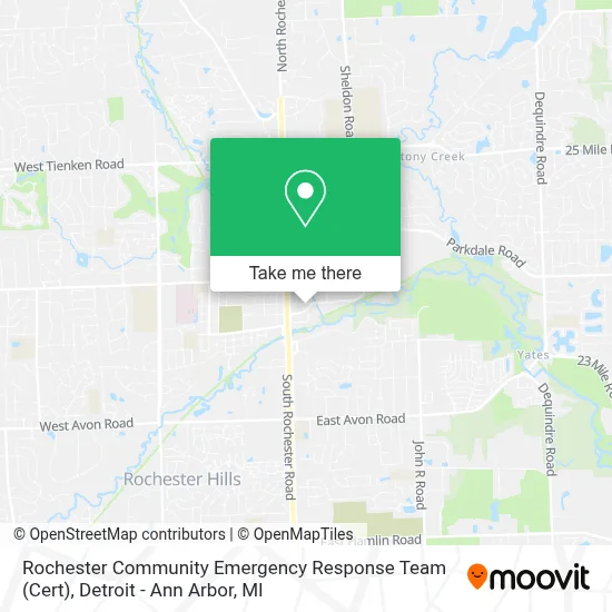 Rochester Community Emergency Response Team (Cert) map
