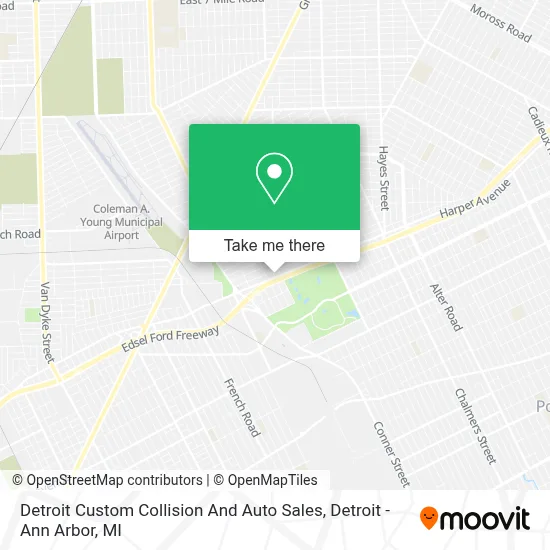 Detroit Custom Collision And Auto Sales map