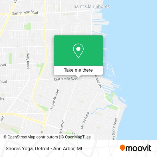 Shores Yoga map