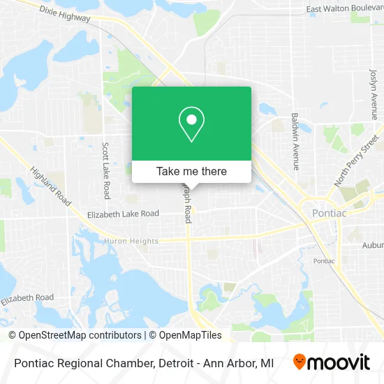 Pontiac Regional Chamber map