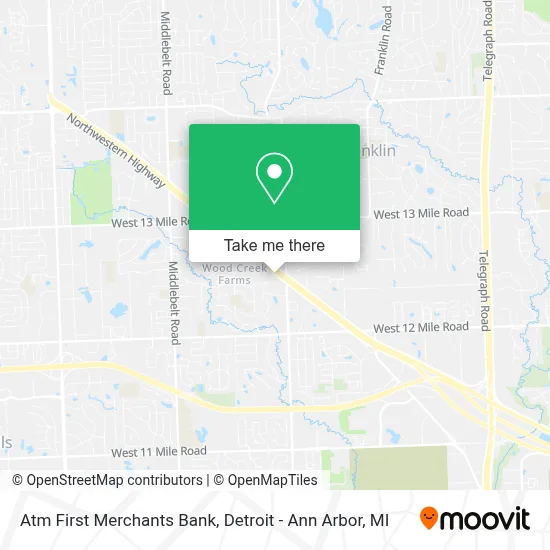 Atm First Merchants Bank map