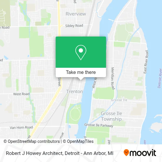 Robert J Howey Architect map