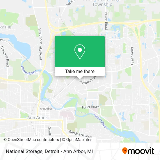 National Storage map