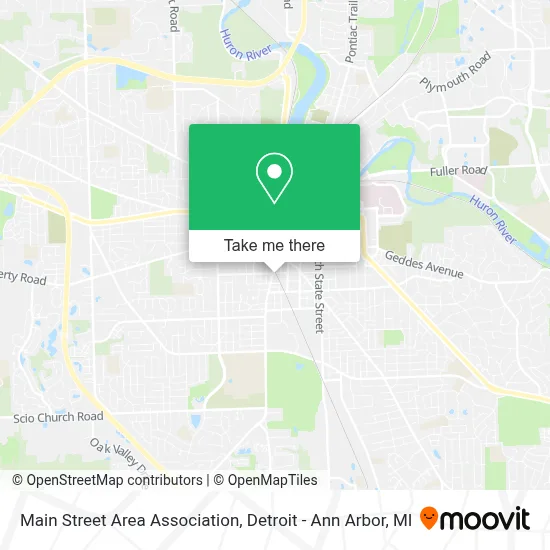 Main Street Area Association map