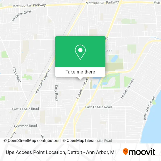 Ups Access Point Location map