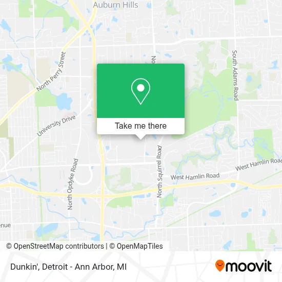 Dunkin' map