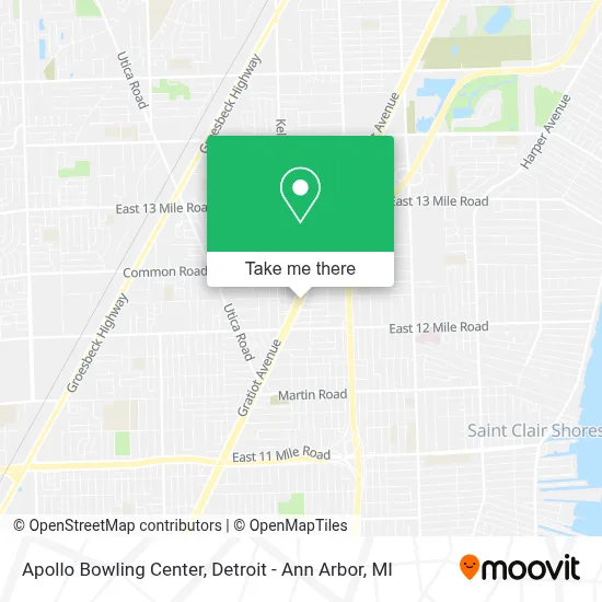 Apollo Bowling Center map
