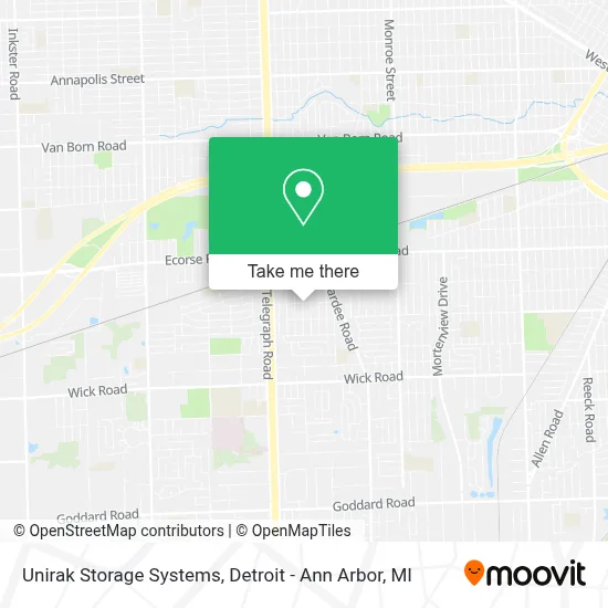 Unirak Storage Systems map