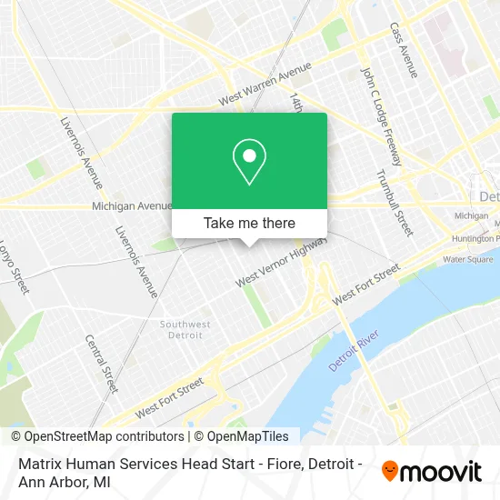 Matrix Human Services Head Start - Fiore map