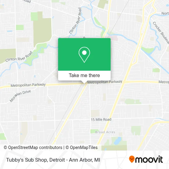 Tubby's Sub Shop map