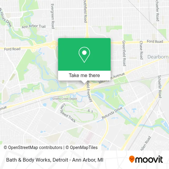 Bath & Body Works map