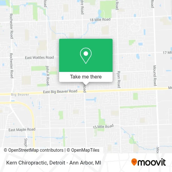 Kern Chiropractic map
