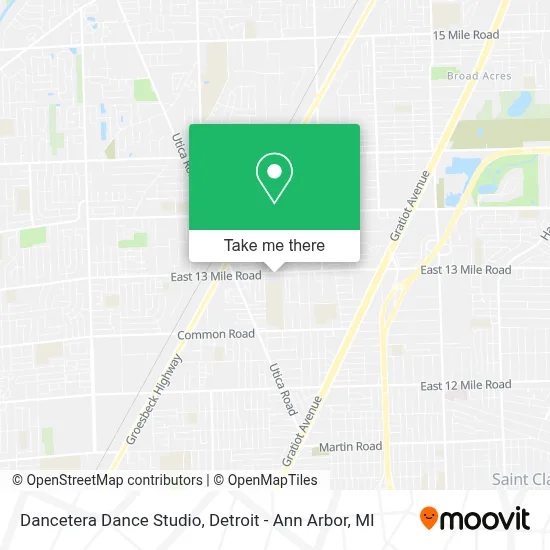 Dancetera Dance Studio map