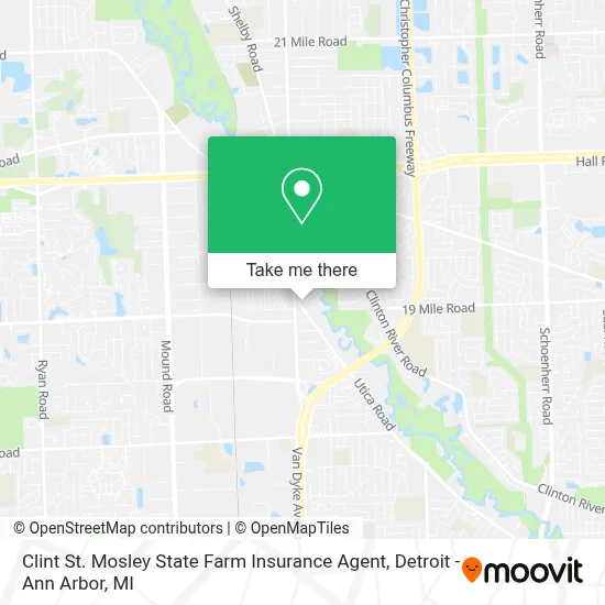 Clint St. Mosley State Farm Insurance Agent map