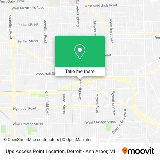 Ups Access Point Location map