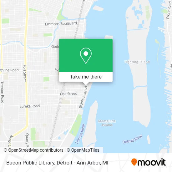 Bacon Public Library map
