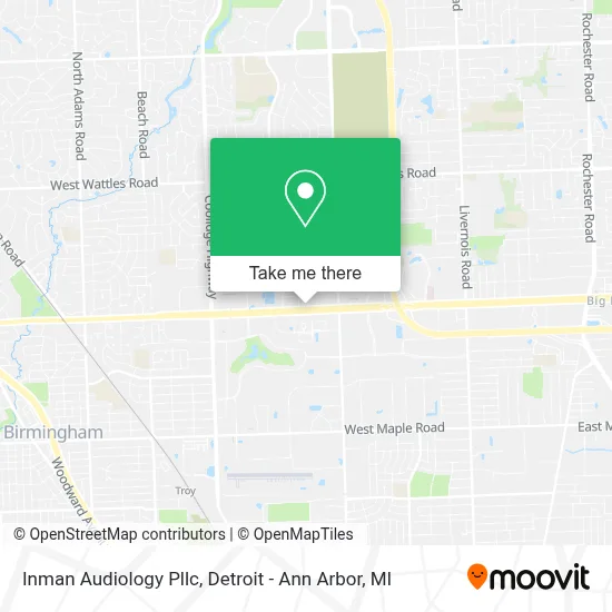 Inman Audiology Pllc map