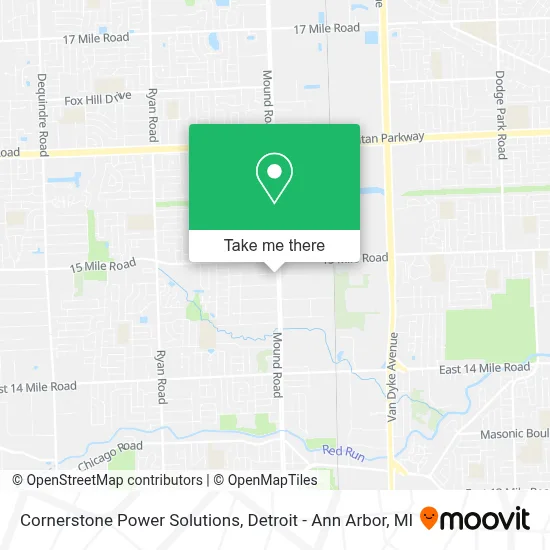 Cornerstone Power Solutions map