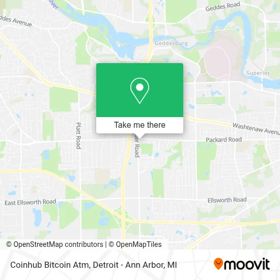 Coinhub Bitcoin Atm map