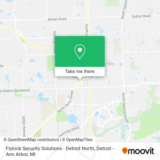 Flylock Security Solutions - Detroit North map
