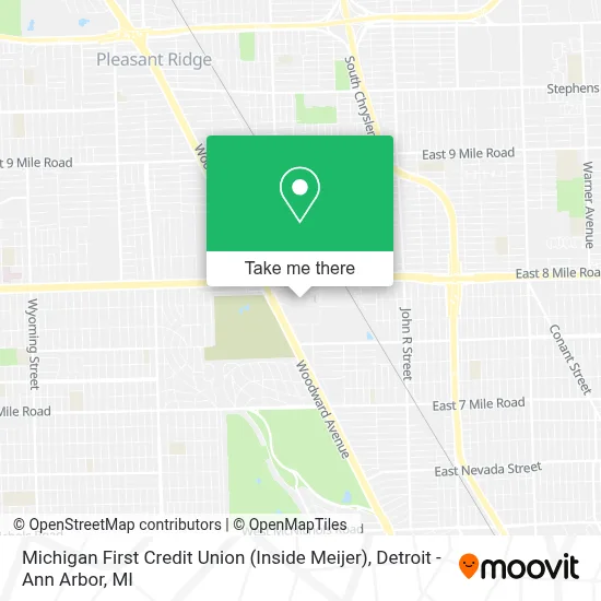 Michigan First Credit Union (Inside Meijer) map