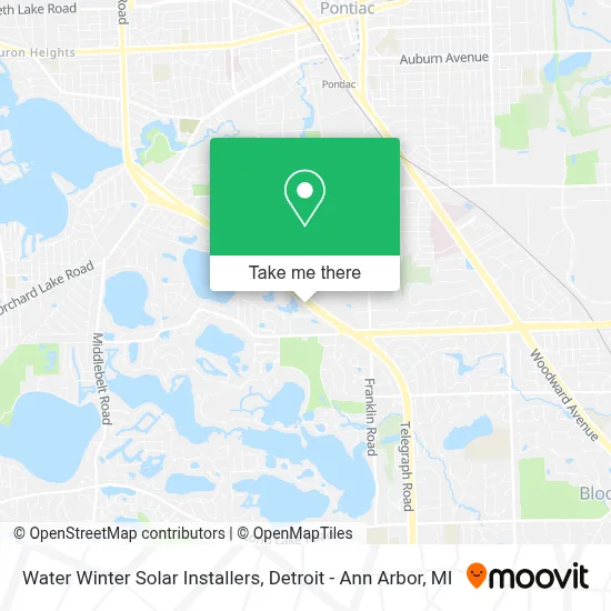 Water Winter Solar Installers map
