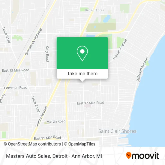 Masters Auto Sales map