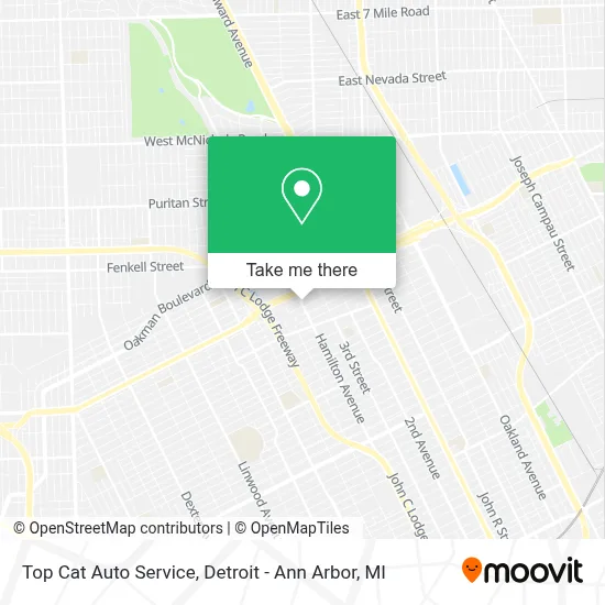 Top Cat Auto Service map