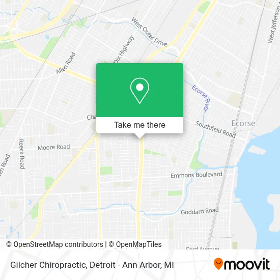 Gilcher Chiropractic map