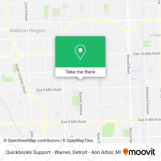 Quickbooks Support - Warren map