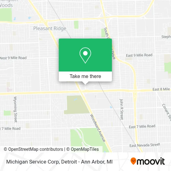 Michigan Service Corp map