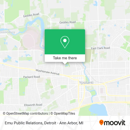 Emu Public Relations map