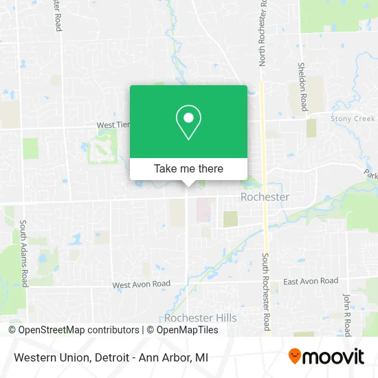 Western Union map