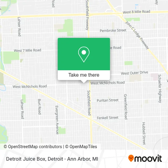 Detroit Juice Box map