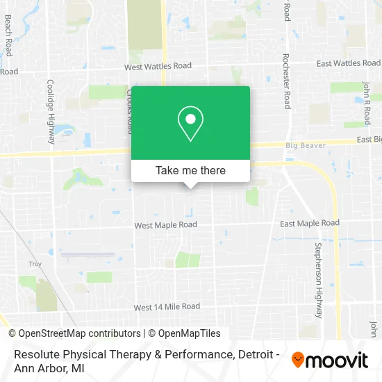 Resolute Physical Therapy & Performance map
